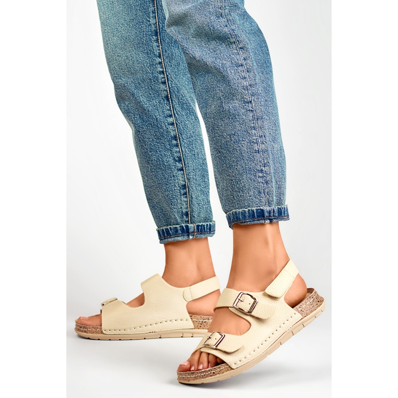 Sandály Model G3180-7BE Béžové - PRIMO béžový 1