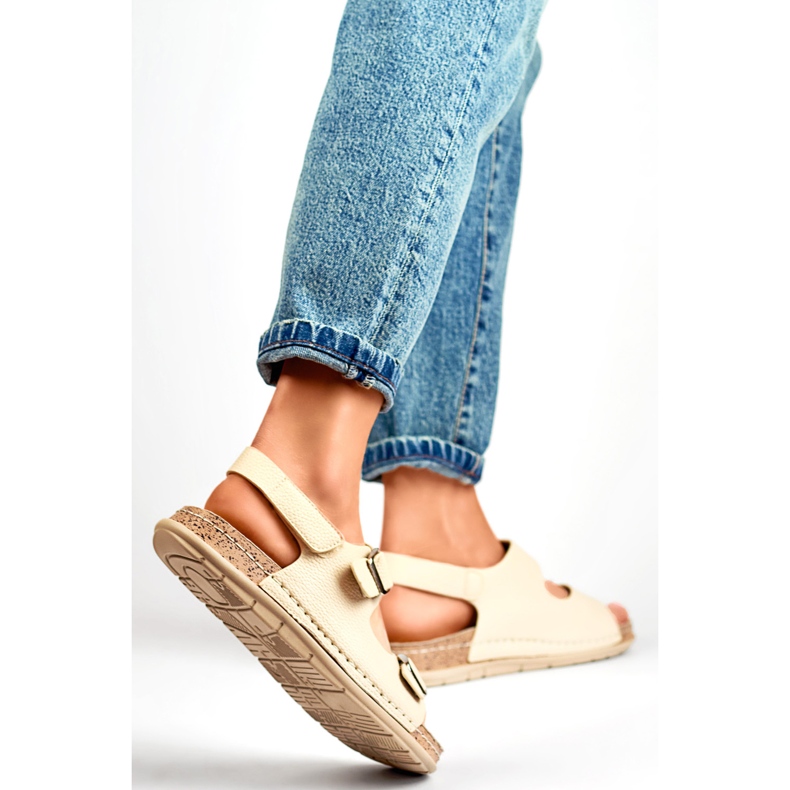 Sandály Model G3180-7BE Béžové - PRIMO béžový 2