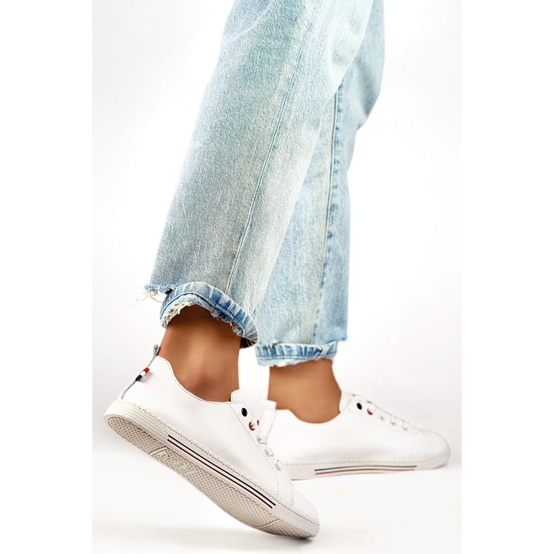 Dámské kožené tenisky 24-87967W bílý 1 Dámské kožené tenisky 24-87967W bílý 1