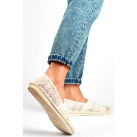 Espadrilky Model XY2832-2W Bílé bílý 1