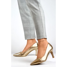 Jehlové boty Model GD-FL370C-GO Gold - PRIMO žlutá 1