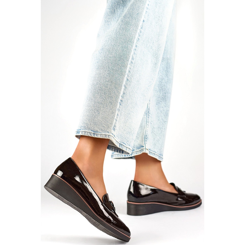 Dámské patentní lodičky 24-58266B černá 1 Dámské patentní lodičky 24-58266B černá 1