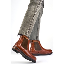 Chelsea boty Model GD-WL71C Brown/Camel - PRIMO hnědý 2
