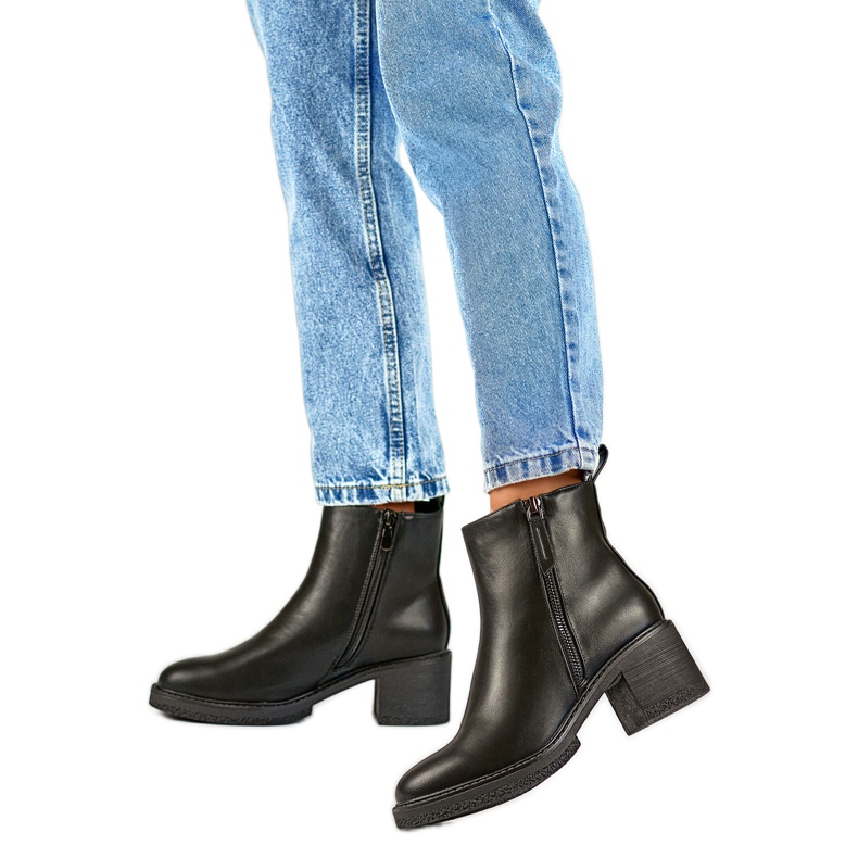 Boty Model MS2079B Černá - PRIMO černý 1