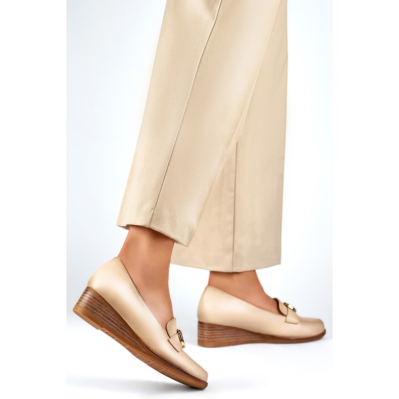 Boty Model 24-58286BE béžový 1