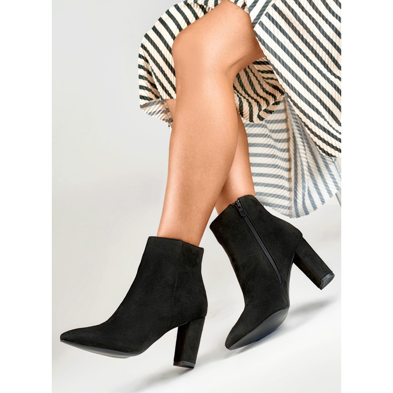 Boty Model DF3707B Černý semiš - PRIMO béžový 1