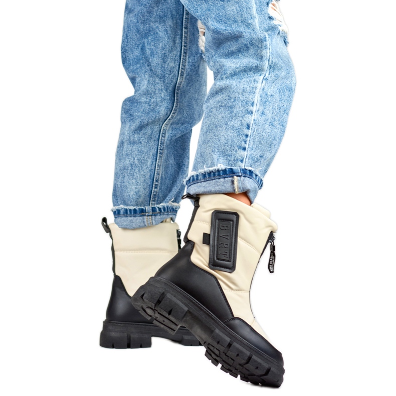 Sněhule Model H-07BE Béžová/Černá - PRIMO béžový 1