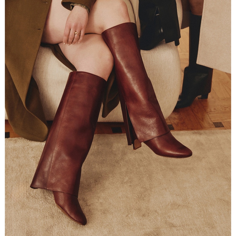 Marco Shoes Široké boty Cleo hnědý 1