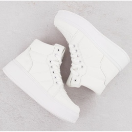 News Sportovní obuv Novinky vysoká W 8166 EVE465A bílý 2