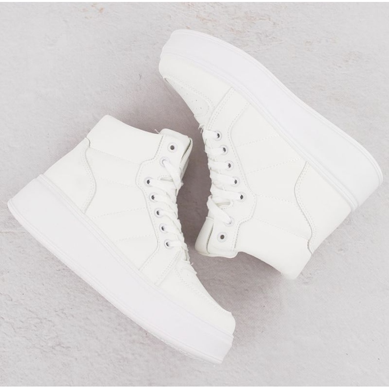 News Sportovní obuv Novinky vysoká W 8166 EVE465A bílý 2