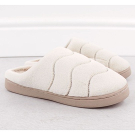 Unisoft W 6622 EVE466B kožešinové domácí pantofle béžový 2