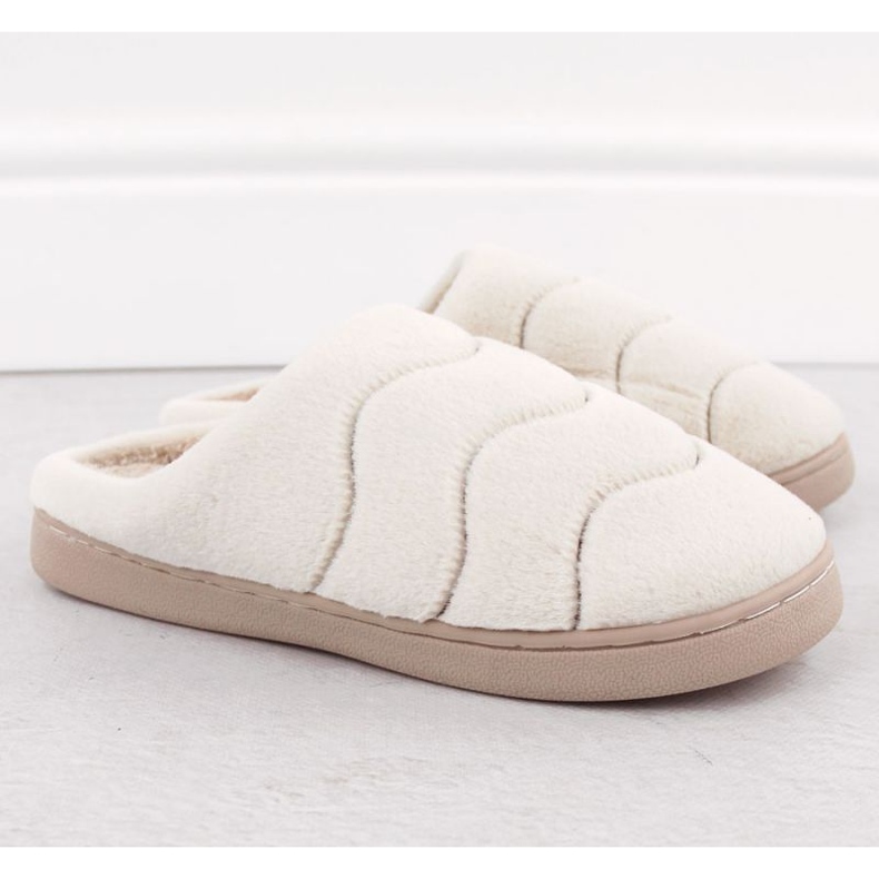 Unisoft W 6622 EVE466B kožešinové domácí pantofle béžový 2