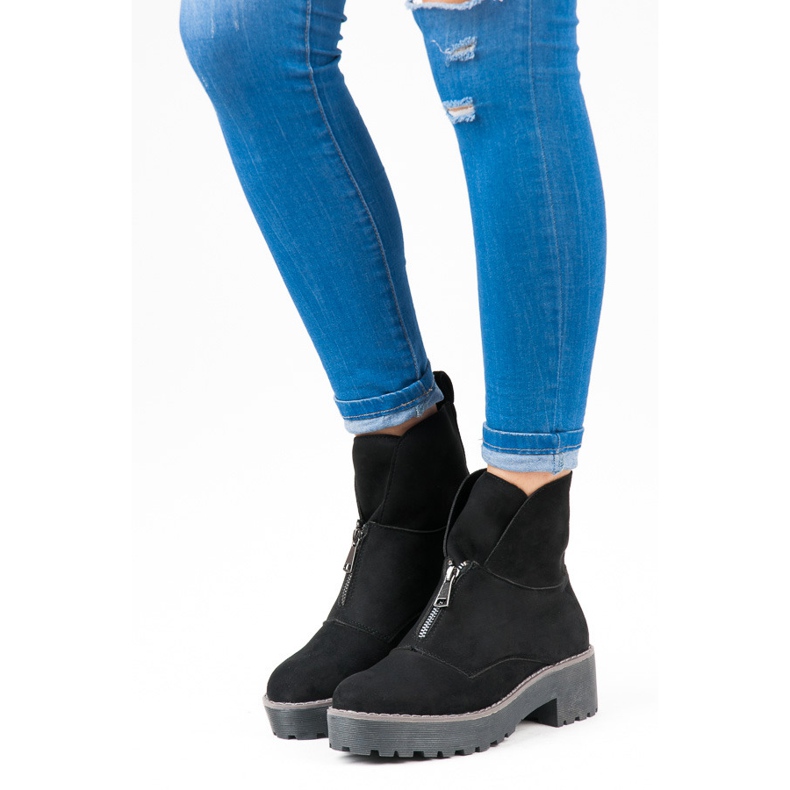 Vices Botičky zapínané na zip černá 1