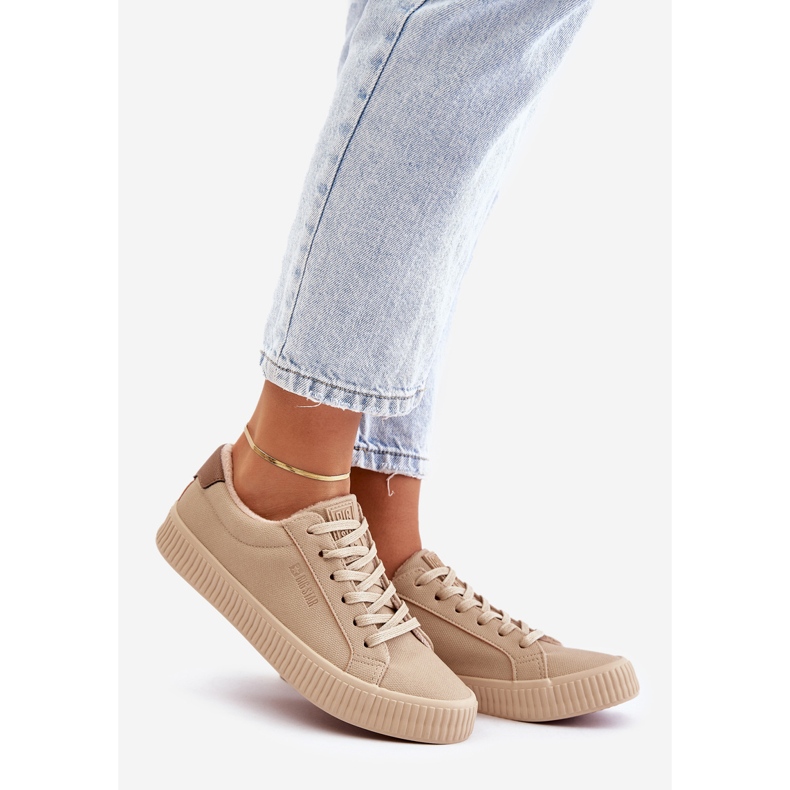 Dámské zateplené tenisky Big Star OO274A461 Béžové béžový 1