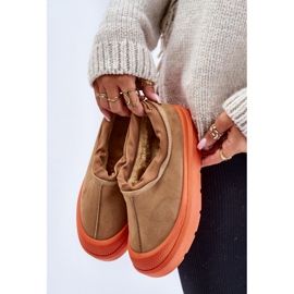 Dámské sněhule na platformě Camel Izamine s nízkým svrškem hnědý 2 Dámské sněhule na platformě Camel Izamine s nízkým svrškem hnědý 2