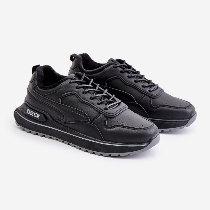 Pánské zateplené tenisky Big Star OO174675 HI-POLY System Black černá 1