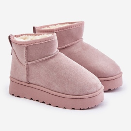 Dětské zateplené sněhule Pink Nallita růžový 1