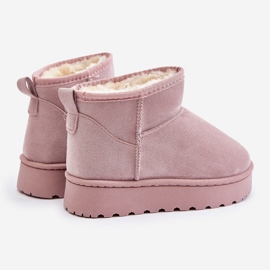 Dětské zateplené sněhule Pink Nallita růžový 2