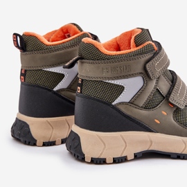 Zateplené dětské sněhule Big Star OO374129 Khaki zelený 2