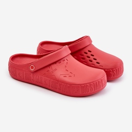 Pánské lehké žabky Clogs Big Star II175004 Red červený 1