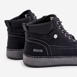 Pánské šněrovací boty Big Star OO174559 Hi-Poly System Black černá 2