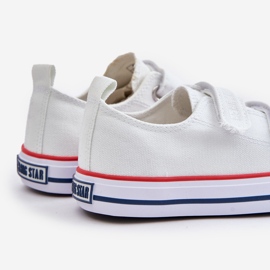 Dětské tenisky na suchý zip Big Star OO374009 Bílé bílý 2