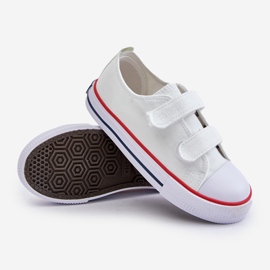 Dětské tenisky na suchý zip Big Star OO374009 Bílé bílý 5