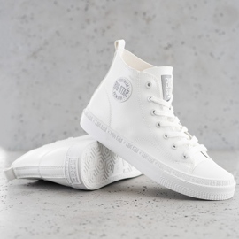 Dámské vysoké tenisky Big Star GG274016 Bílé bílý 2