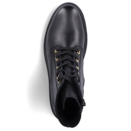 Kožené pohodlné dámské zateplené černé kozačky Rieker Z2841-00 černá 2 Kožené pohodlné dámské zateplené černé kozačky Rieker Z2841-00 černá 2