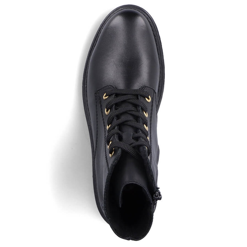 Kožené pohodlné dámské zateplené černé kozačky Rieker Z2841-00 černá 2 Kožené pohodlné dámské zateplené černé kozačky Rieker Z2841-00 černá 2