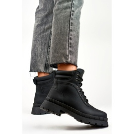 Dámské kozačky, mírně zateplené, černé 8538A-B černá 2 Dámské kozačky, mírně zateplené, černé 8538A-B černá 2