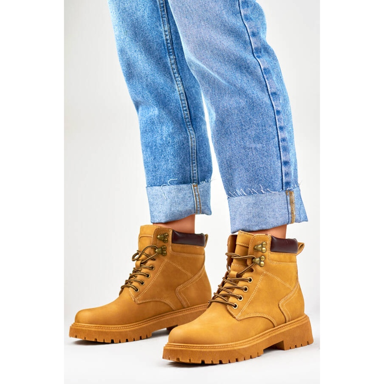 Dámské zateplené kozačky camel 9501-PA-C hnědý 1 Dámské zateplené kozačky camel 9501-PA-C hnědý 1