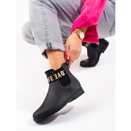 Dámské černé holínky Shelovet černý 2