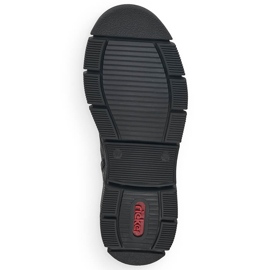 Vodotěsné pohodlné boty pro ženy černé Rieker X3410-00 černá 2