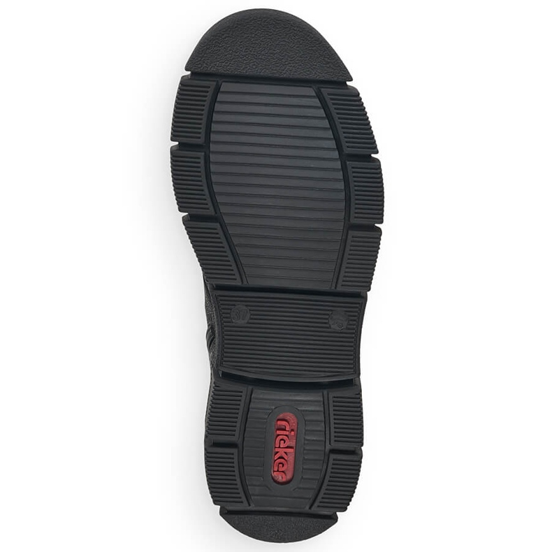 Vodotěsné pohodlné boty pro ženy černé Rieker X3410-00 černá 2