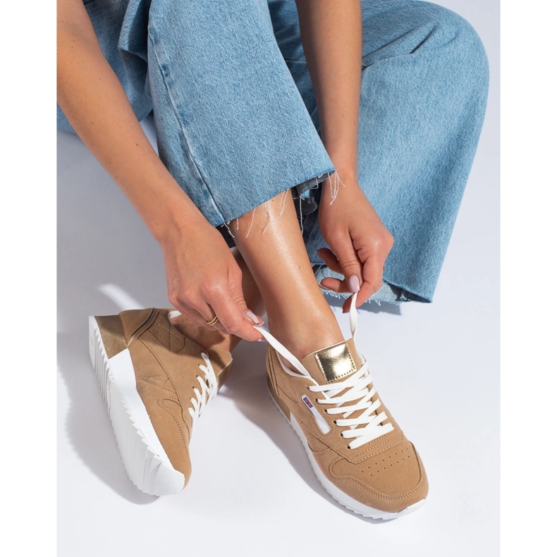 Dámské sportovní boty Shelovet béžové barvy béžový 2