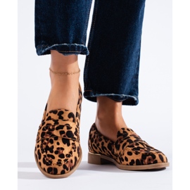 Dámské leopardí mokasíny Shelovet béžový 1