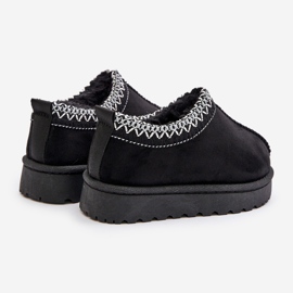 Dětské sněhule na platformě, teplé s kožíškem, černá Vilabria 2