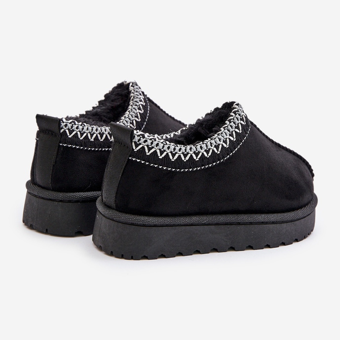 Dětské sněhule na platformě, teplé s kožíškem, černá Vilabria 2