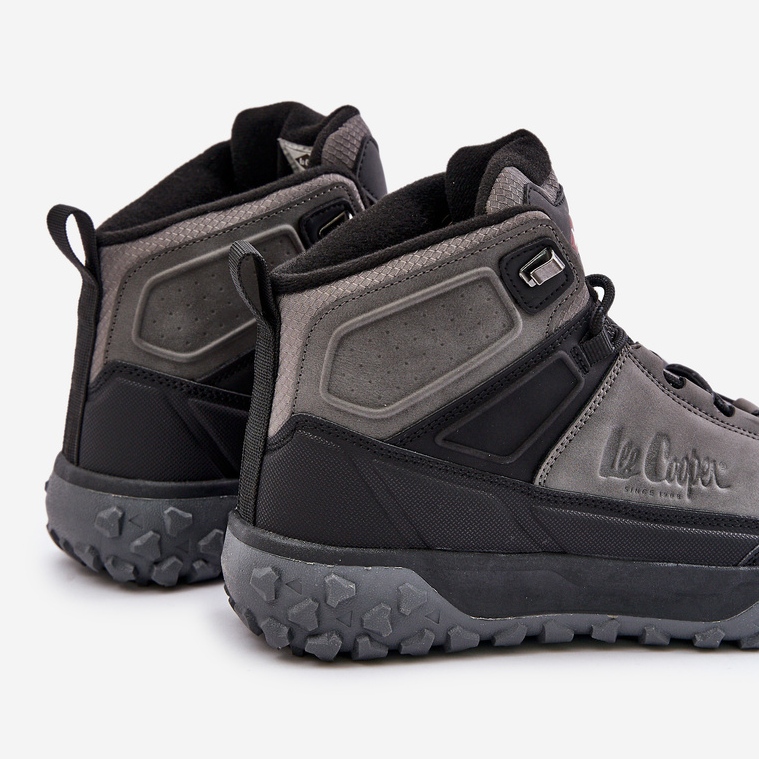 Zateplené pánské turistické boty Lee Cooper LCJ-24-01-2939 šedá 2