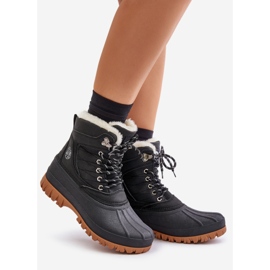 Dámské šněrovací boty do sněhu s kožešinou Lee Cooper LCJ-24-44-2868 Černá černý 1