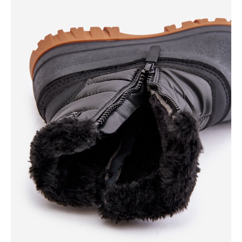 Dámské sněhule zateplené kožíškem, zip Lee Cooper LCJ-24-44-2866 černá 2 Dámské sněhule zateplené kožíškem, zip Lee Cooper LCJ-24-44-2866 černá 2