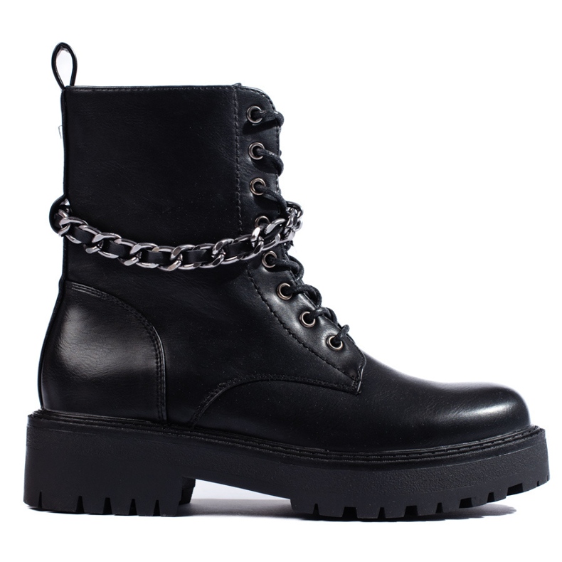 Černé dámské taštičky s řetízkem z ekologické kůže černá 1