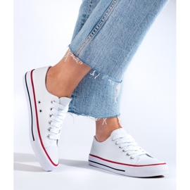 Bílé klasické tenisky Shelovet bílý 1