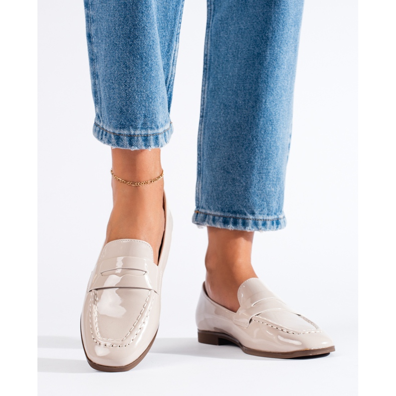 Patentované béžové dámské mokasíny značky Shelovet béžový 1