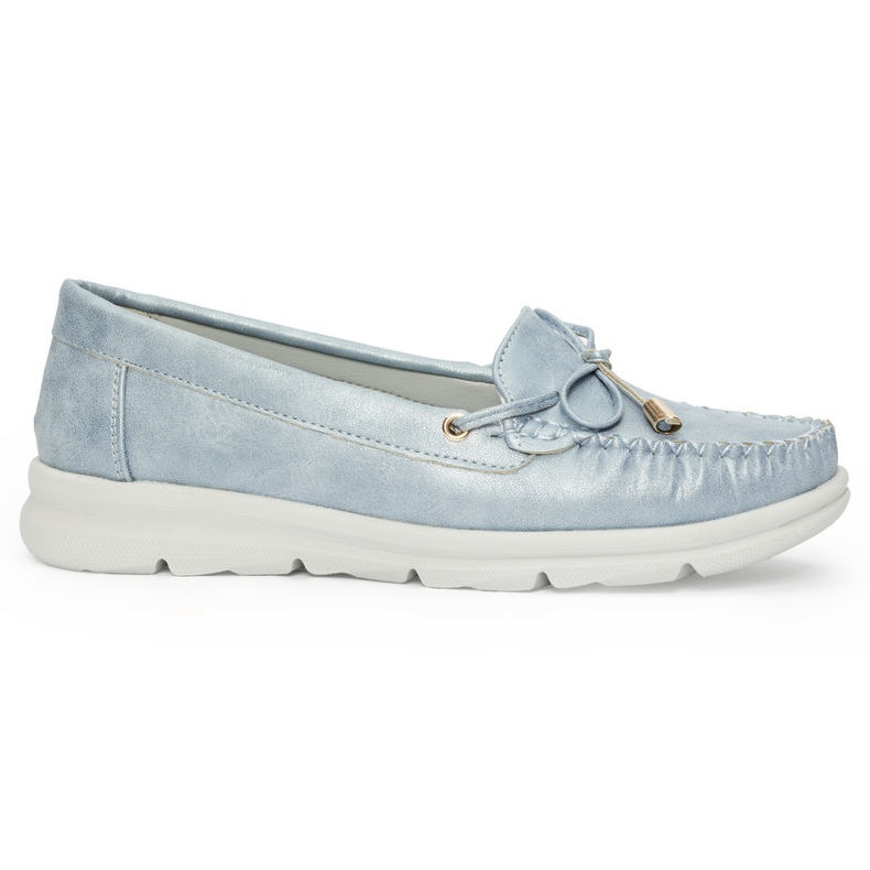 Seastar Modré pohodlné mokasíny z ekologické kůže modrý 2
