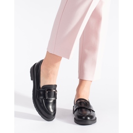 Goodin Černé dámské mokasíny s přezkou černá 2