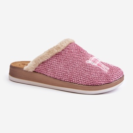 Dámské pantofle se soby a kožešinou Inblu CT000034 Pink růžový 5