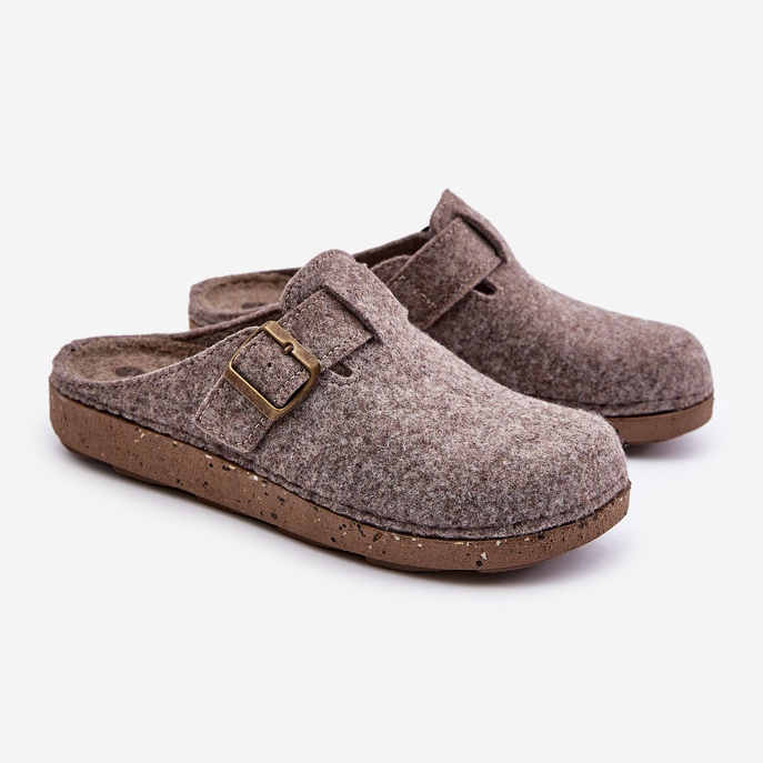 Pánské pantofle s přezkou Preventivní žabky Inblu MT000012 béžová béžový 1