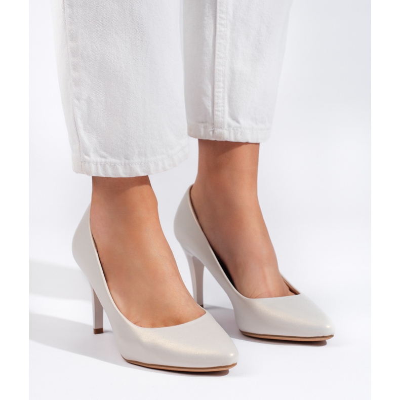 Bílé lodičky na jehlách od Sergio Leone bílý 1